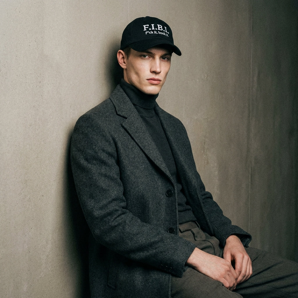 F.I.B.I. (f*uck it, book it.) dad hat