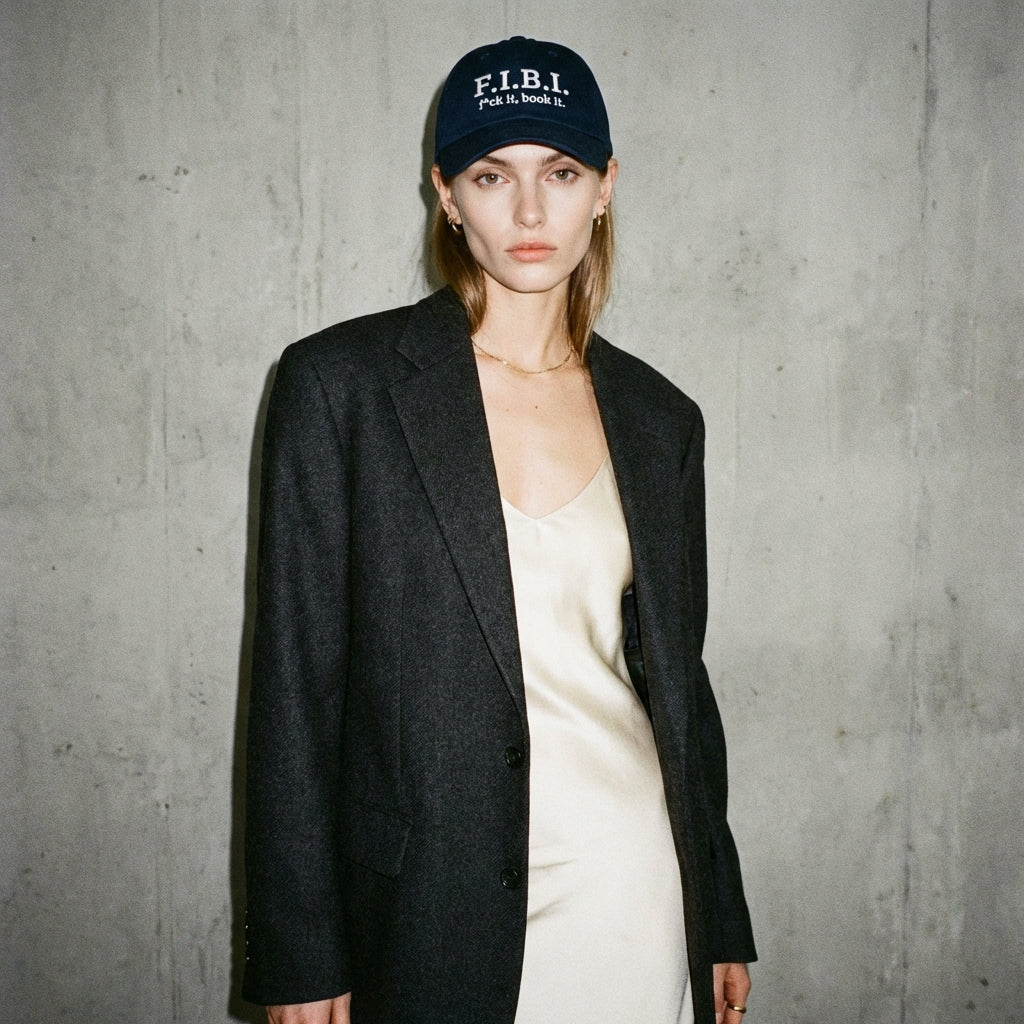 F.I.B.I. (f*uck it, book it.) dad hat